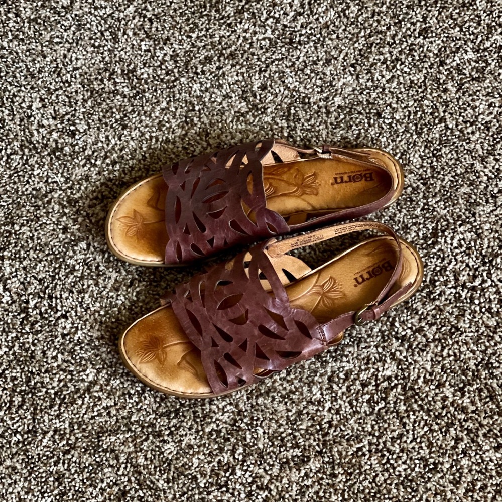 Born Woven Leather Sandals 9